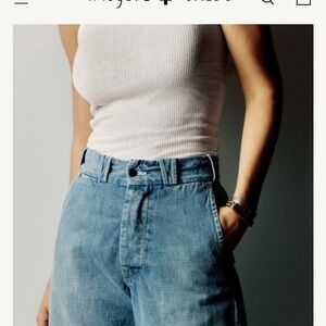 Imogene + Willie Kate Eames High Rise Trouser Chino Jean 28 EUC